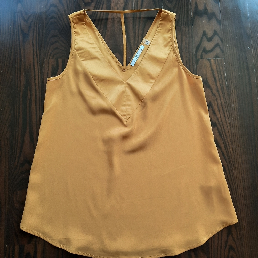 DEX yellow mustard Sleeveless camisole top size XS